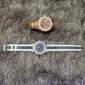 NWOT 2 bling analog watches
